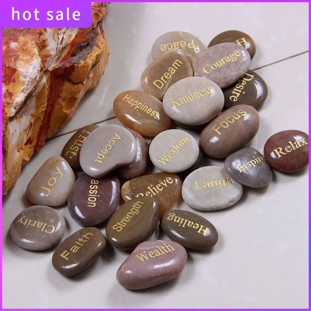 LICG-25 Engraved Inspirational Stones With Words Of Encouragement Gold Engraved Stones For Worry Affirmation Meditation Stones
LICG-25 Engraved Inspirational Stones With Words Of Encouragement Gold Engraved Stones For Worry Affirmation Meditation Stones