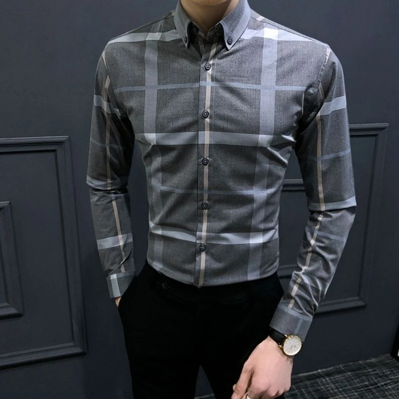 Men's Plaid Shirt Spring Autumn 2026 Trend Slim Fit Casual Long Sleeve Fashion British Style Man Top
Men's Plaid Shirt Spring Autumn 2026 Trend Slim Fit Casual Long Sleeve Fashion British Style Man Top