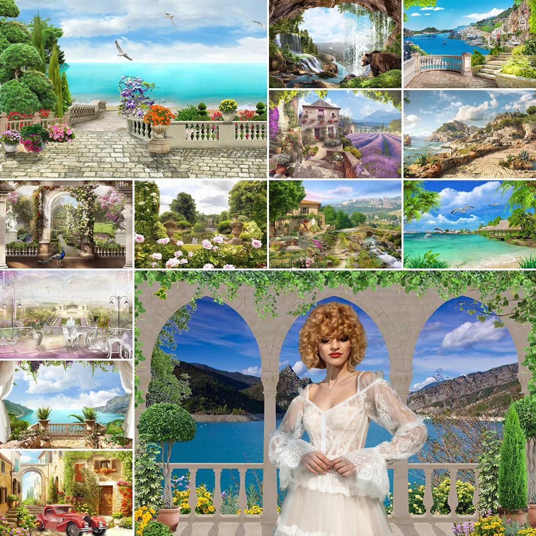 MOON.QG EuropeanLandscape Custom Backdrop Santorini Waterfalls Arches Backgrounds Decoration Photozone Wedding Photo Studio
MOON.QG EuropeanLandscape Custom Backdrop Santorini Waterfalls Arches Backgrounds Decoration Photozone Wedding Photo Studio