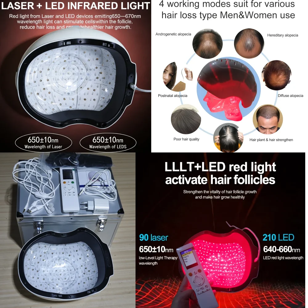 Red Light Therapy Hair Growth Cap for Men Women, LLLT Laser Helmet 6750mW Anti Hair Loss Products, 90 Laser 210 LED for Regrowth
Red Light Therapy Hair Growth Cap for Men Women, LLLT Laser Helmet 6750mW Anti Hair Loss Products, 90 Laser 210 LED for Regrowth