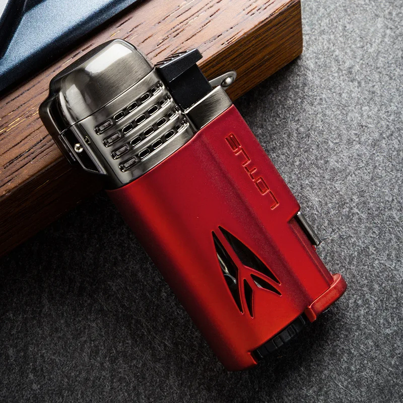 Portable Four Flame Direct Charge Cigar Lighter with Metal Body and Cigar Diamond Outdoor Windproof High End Exquisite Lighter
Portable Four Flame Direct Charge Cigar Lighter with Metal Body and Cigar Diamond Outdoor Windproof High End Exquisite Lighter