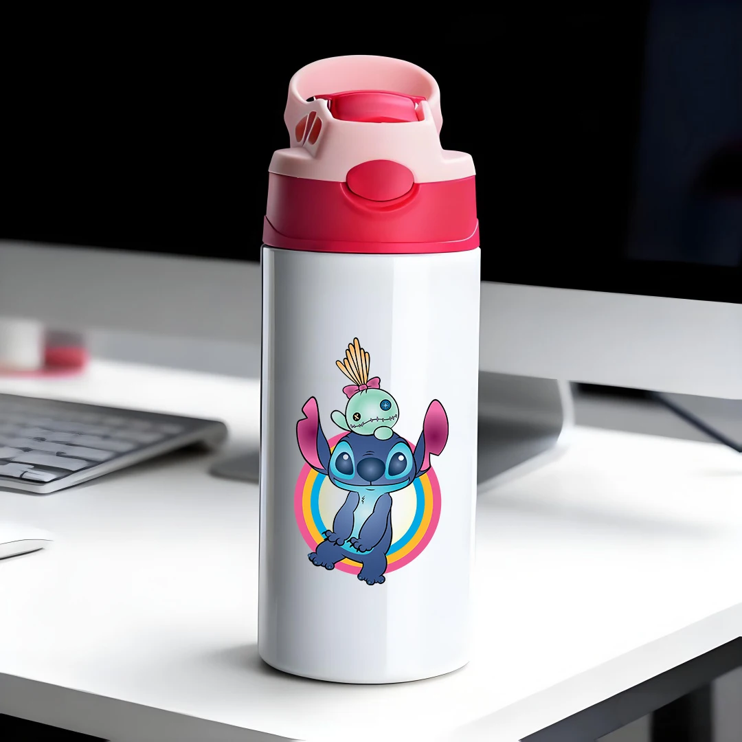 Disney Insulated Cup Blue Cartoon Characters with Big Eyes Smiling Pink Ears Green Creature Themed Straw Cup 304 Stainle
Disney Insulated Cup Blue Cartoon Characters with Big Eyes Smiling Pink Ears Green Creature Themed Straw Cup 304 Stainle