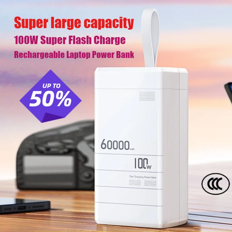 100W 60000mAh High-Capacity Fast Charging Outdoor Power Bank with 3C Certification
100W 60000mAh High-Capacity Fast Charging Outdoor Power Bank with 3C Certification
