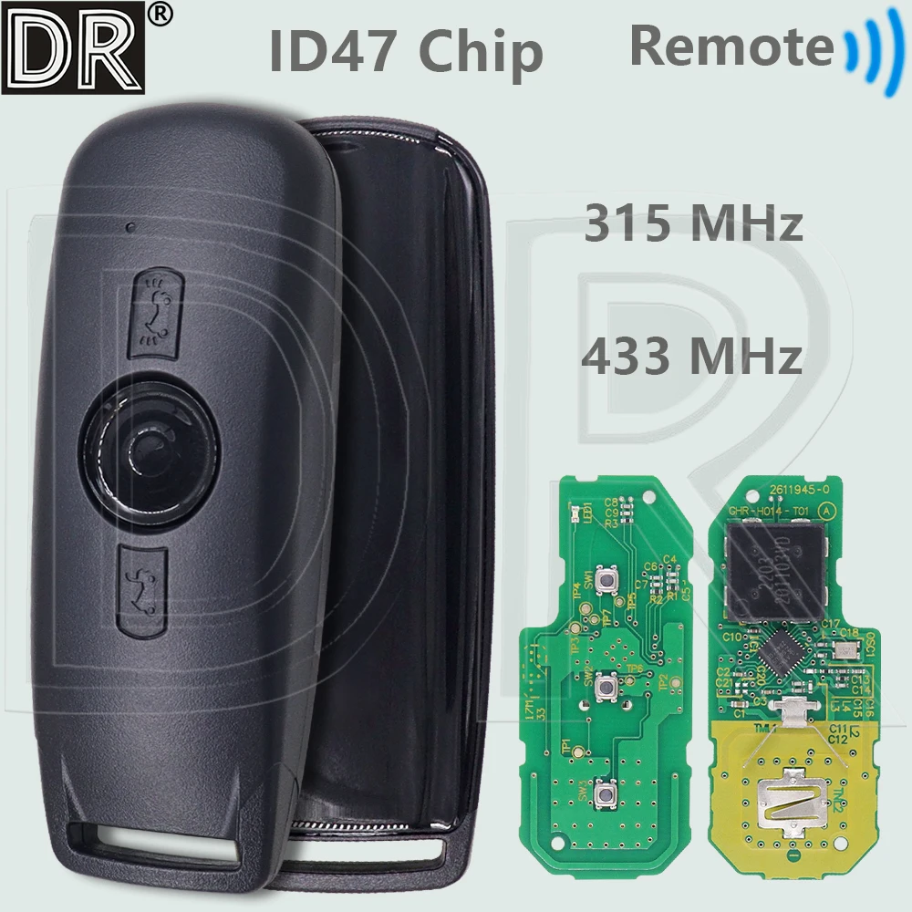 DR ID47 Chip 315/433MHz Proximity Motocycle Remote Key For Honda Gold Wing GL1800 Tour F6B / F6C 2018-2026
DR ID47 Chip 315/433MHz Proximity Motocycle Remote Key For Honda Gold Wing GL1800 Tour F6B / F6C 2018-2026