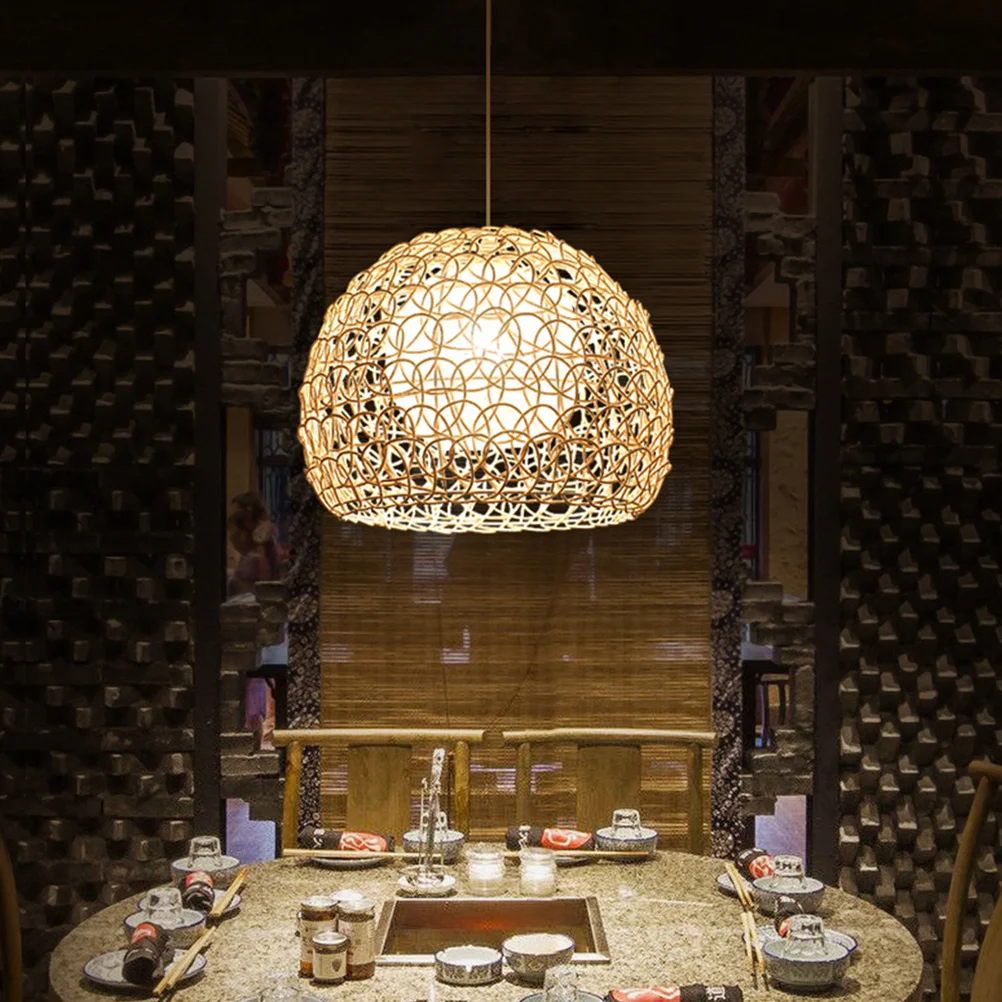 1Pcs Rattan-Woven Chandelier Cover Rustic Southeast Asian Style Pendant Lamp Shade Ceiling Light Decor for Cafe Bar Home
1Pcs Rattan-Woven Chandelier Cover Rustic Southeast Asian Style Pendant Lamp Shade Ceiling Light Decor for Cafe Bar Home