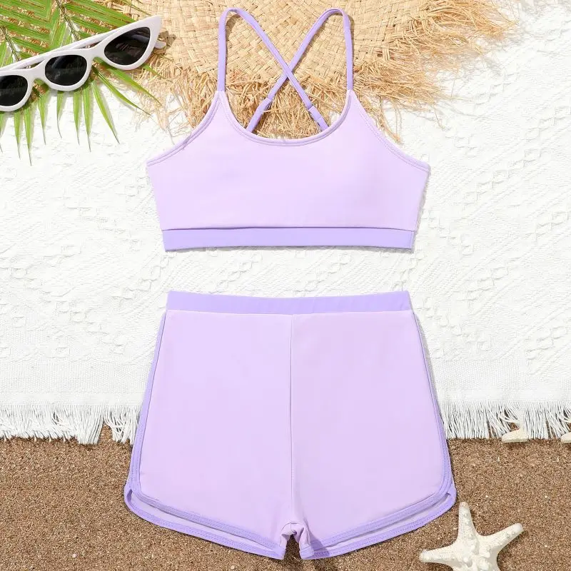 Summer 8-12Y Children Girls Bikini Sets Outdoor Swimming Water Sports Fashion Casual Two-Pieces Suits
Summer 8-12Y Children Girls Bikini Sets Outdoor Swimming Water Sports Fashion Casual Two-Pieces Suits