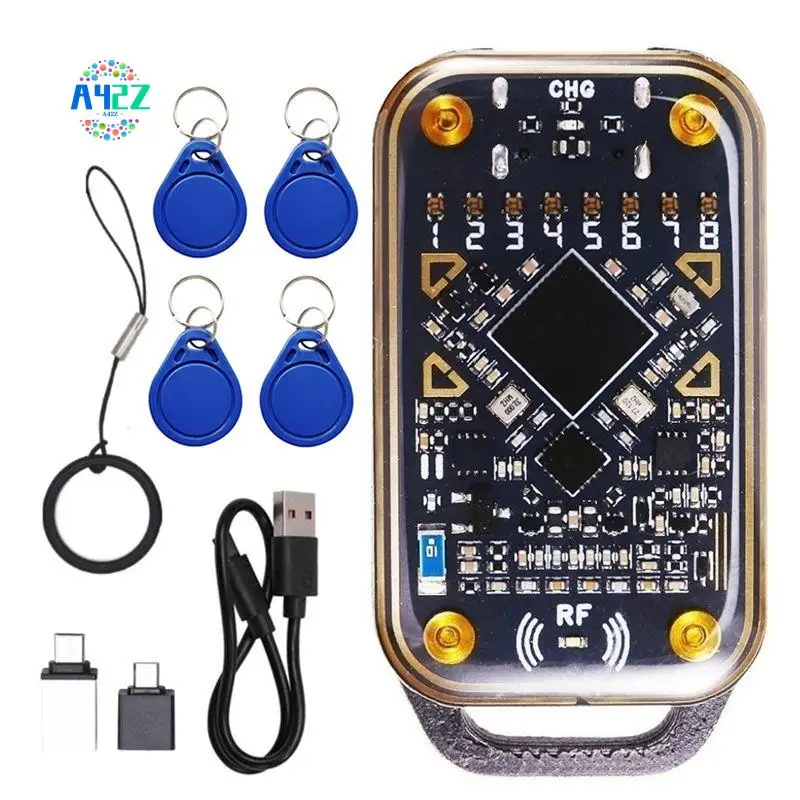 A42Z-Chameleon Ultra Smart Card Emulator RFID Smart Chip Reader 125Khz 13.56Mhz Card Decode NFC Duplicator+4Xuid Keychain
A42Z-Chameleon Ultra Smart Card Emulator RFID Smart Chip Reader 125Khz 13.56Mhz Card Decode NFC Duplicator+4Xuid Keychain