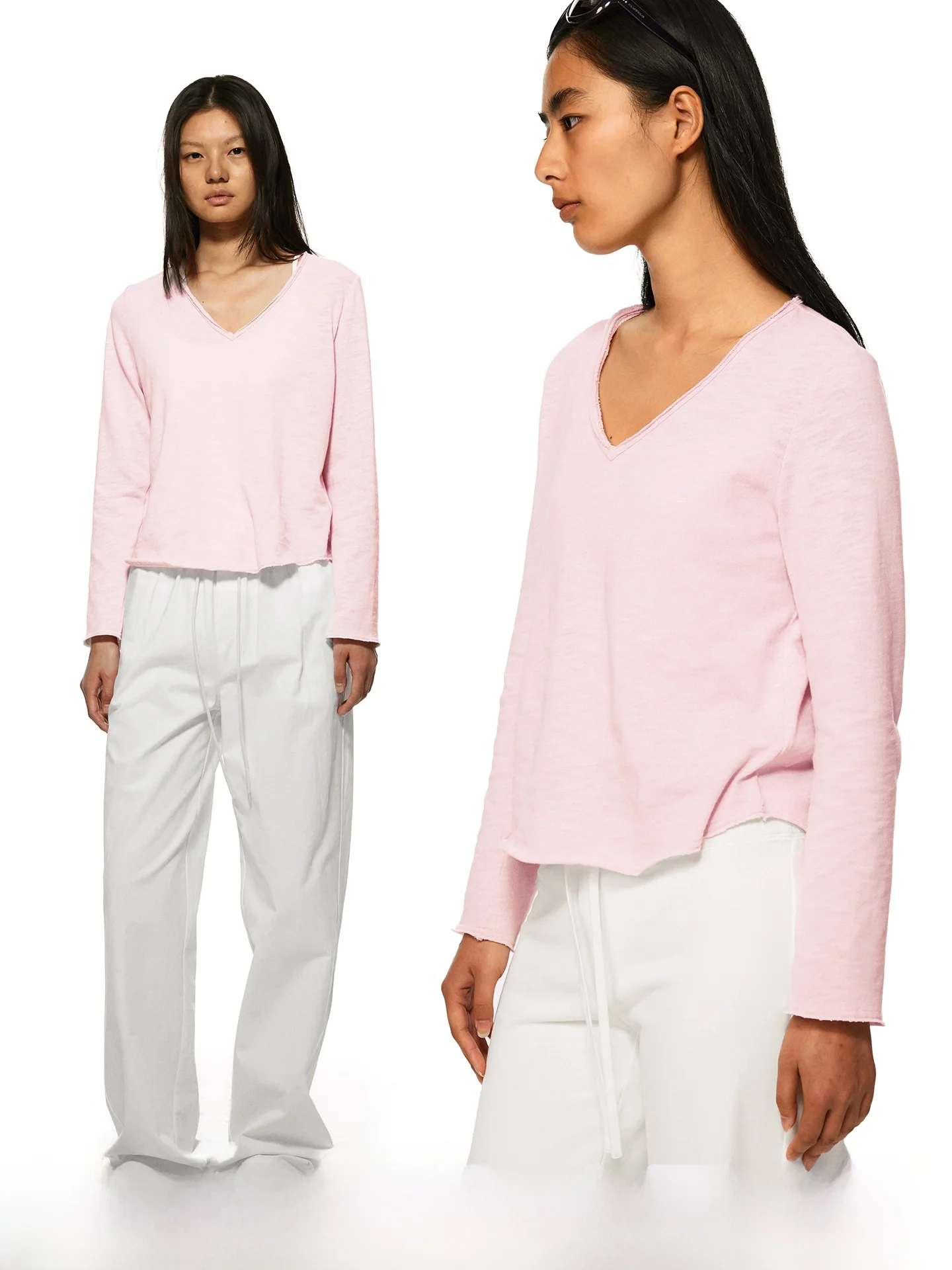100% Cotton Oversized Natural Shoulder V-Neck Brushed Long Sleeve T-Shirt Comfortable Soft Casual Women's Fashion Spring Autumn
100% Cotton Oversized Natural Shoulder V-Neck Brushed Long Sleeve T-Shirt Comfortable Soft Casual Women's Fashion Spring Autumn