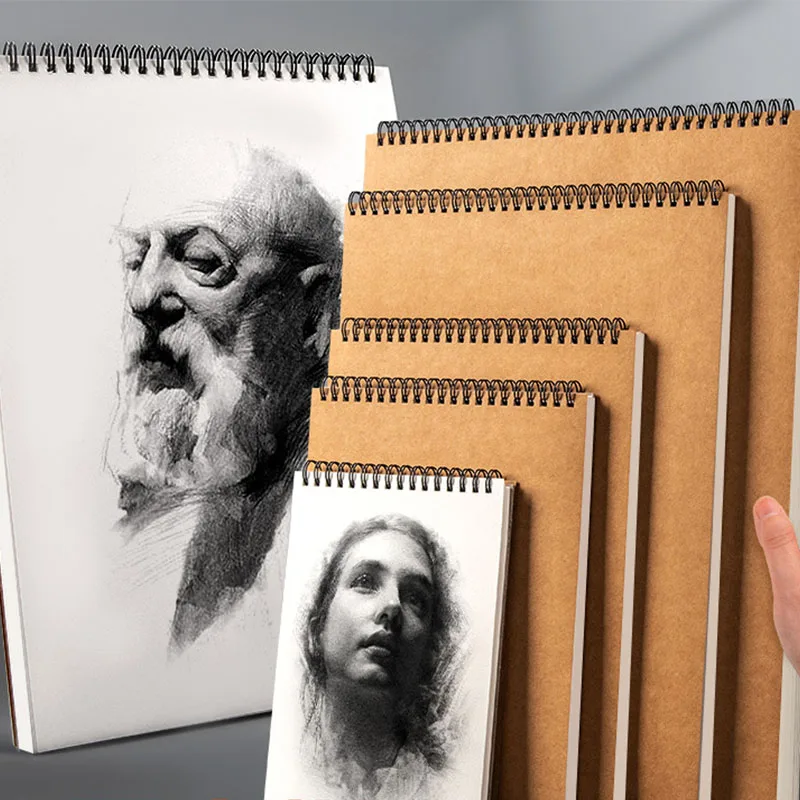 A5 A4 16K Vintage Kraft Sketchbook, Thick Coil Bound Blank Drawing Notebook, Vertical Flip Sketch Pad for Students Art Painting
A5 A4 16K Vintage Kraft Sketchbook, Thick Coil Bound Blank Drawing Notebook, Vertical Flip Sketch Pad for Students Art Painting