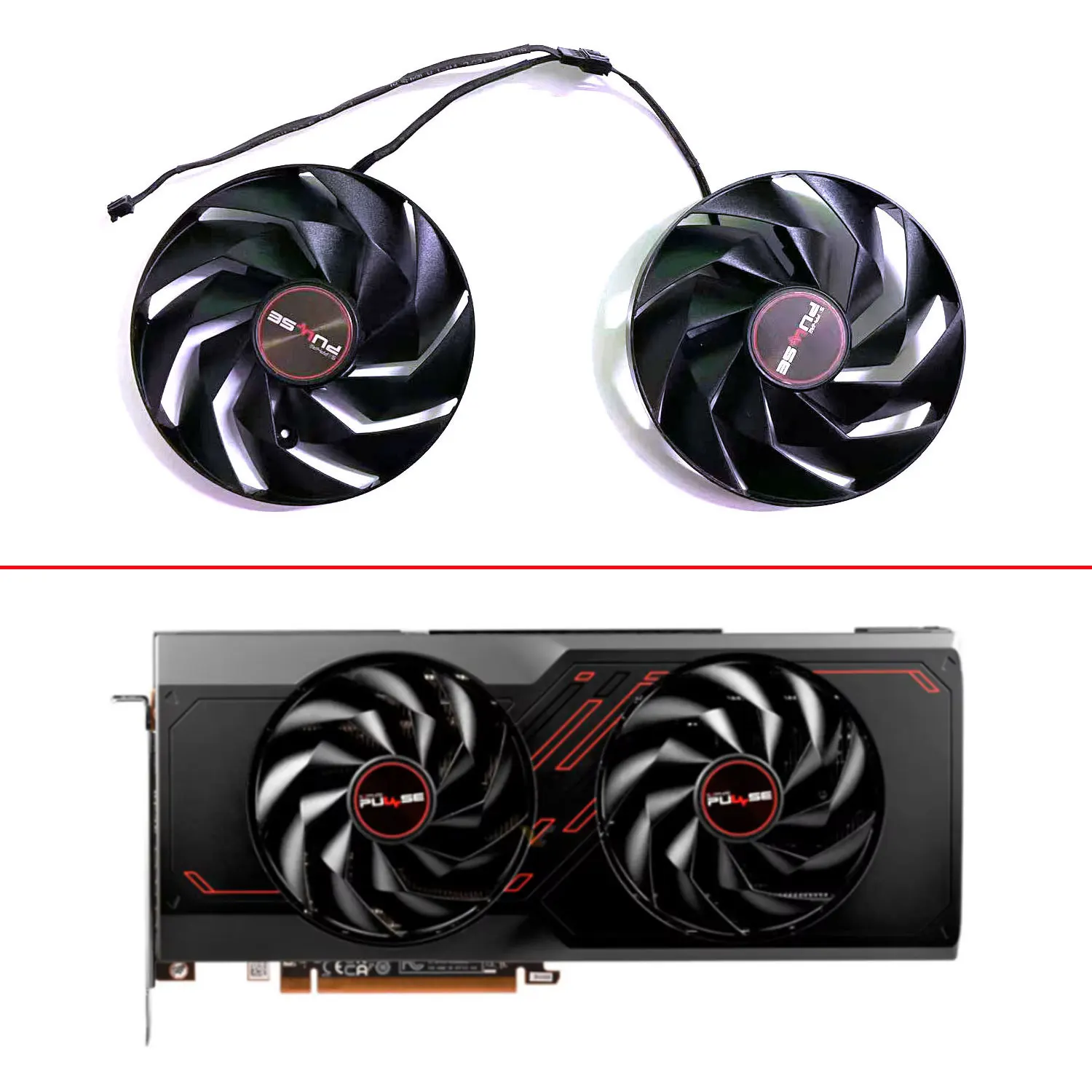 Original graphics card fan 95MM 4PIN FD10015M12D for SAPPHIRE Radeon RX7600XT 7700XT 7800XT PULSE GPU fan
Original graphics card fan 95MM 4PIN FD10015M12D for SAPPHIRE Radeon RX7600XT 7700XT 7800XT PULSE GPU fan