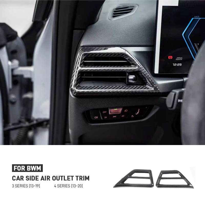 Real Carbon Fiber Car Side Air Vent Outlet Trim Cover For BMW 2 3 4 Series G42 G20 G21 G28 G22 G23 G26 M2 G87 M3 G80 M4 G82 G83
Real Carbon Fiber Car Side Air Vent Outlet Trim Cover For BMW 2 3 4 Series G42 G20 G21 G28 G22 G23 G26 M2 G87 M3 G80 M4 G82 G83