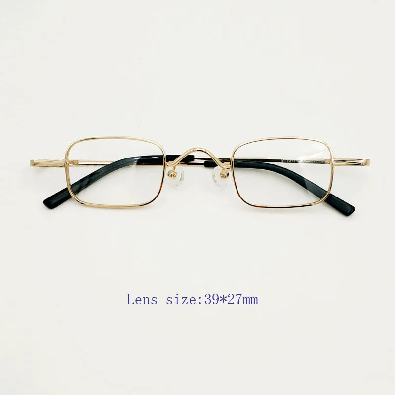 Metal square small frame prescription eyeglass frame retro gold men's optical glasses black elegant women's small frame spectacl
Metal square small frame prescription eyeglass frame retro gold men's optical glasses black elegant women's small frame spectacl