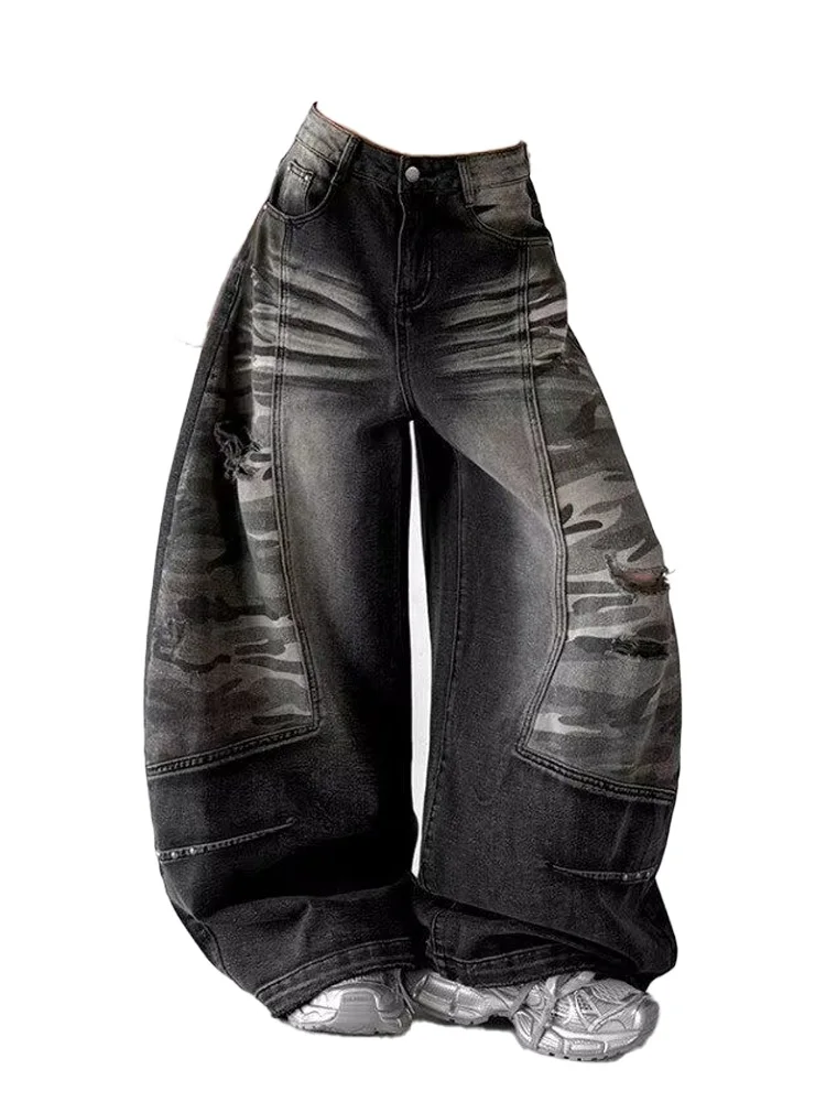 Women's Gothic Spliced Black Denim Jeans Y2K Harajuku High Street 2000S plus Size Loose Wide Leg Long Trousers Streetwear 2026
Women's Gothic Spliced Black Denim Jeans Y2K Harajuku High Street 2000S plus Size Loose Wide Leg Long Trousers Streetwear 2026