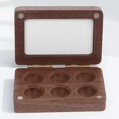 Mini Black Walnut Watercolor Paint Box Handmade Portable Travel Palette Wooden Mixing Tray Pocket Palette for Artists
Mini Black Walnut Watercolor Paint Box Handmade Portable Travel Palette Wooden Mixing Tray Pocket Palette for Artists