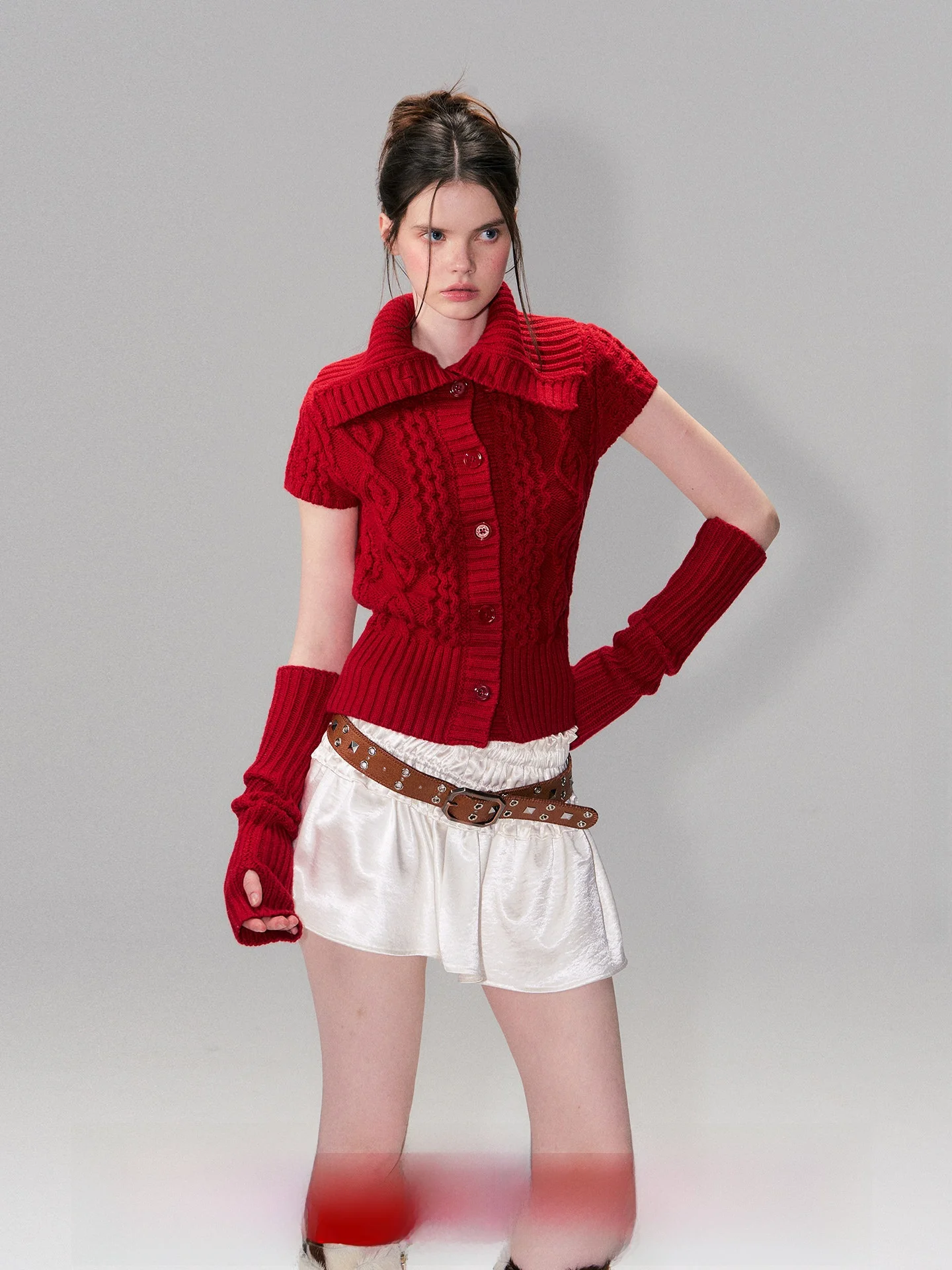 the NeverMore Vintage Sle ort Sve Knitted Sweater Women's Retro Twist Flower Sve Covers New Year Red Faion Ladies...
the NeverMore Vintage Sle ort Sve Knitted Sweater Women's Retro Twist Flower Sve Covers New Year Red Faion Ladies...