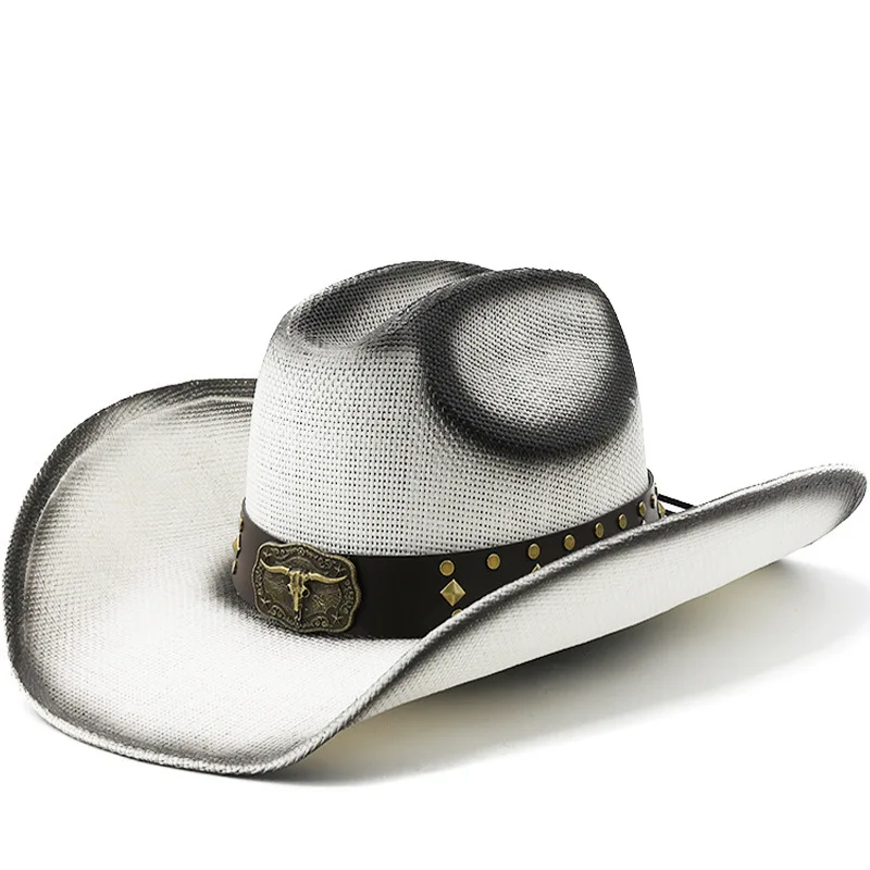 Western Cowboy Straw Cow Head Belt Accessories Summer Men's And Women's Outdoor Sunshade Sun Hat
Western Cowboy Straw Cow Head Belt Accessories Summer Men's And Women's Outdoor Sunshade Sun Hat