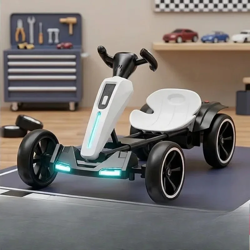 Children's electric go-karts, boys and girls, four-wheeled cars with remote control, can sit, fold, light, free installation
Children's electric go-karts, boys and girls, four-wheeled cars with remote control, can sit, fold, light, free installation