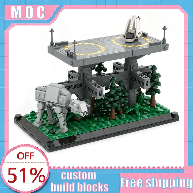 NEW 473 Parts MOC Endor Landing Platform Micro Scale Diorama Model DIY Creative Building Blocks Educational Assembly Toy Gifts
NEW 473 Parts MOC Endor Landing Platform Micro Scale Diorama Model DIY Creative Building Blocks Educational Assembly Toy Gifts