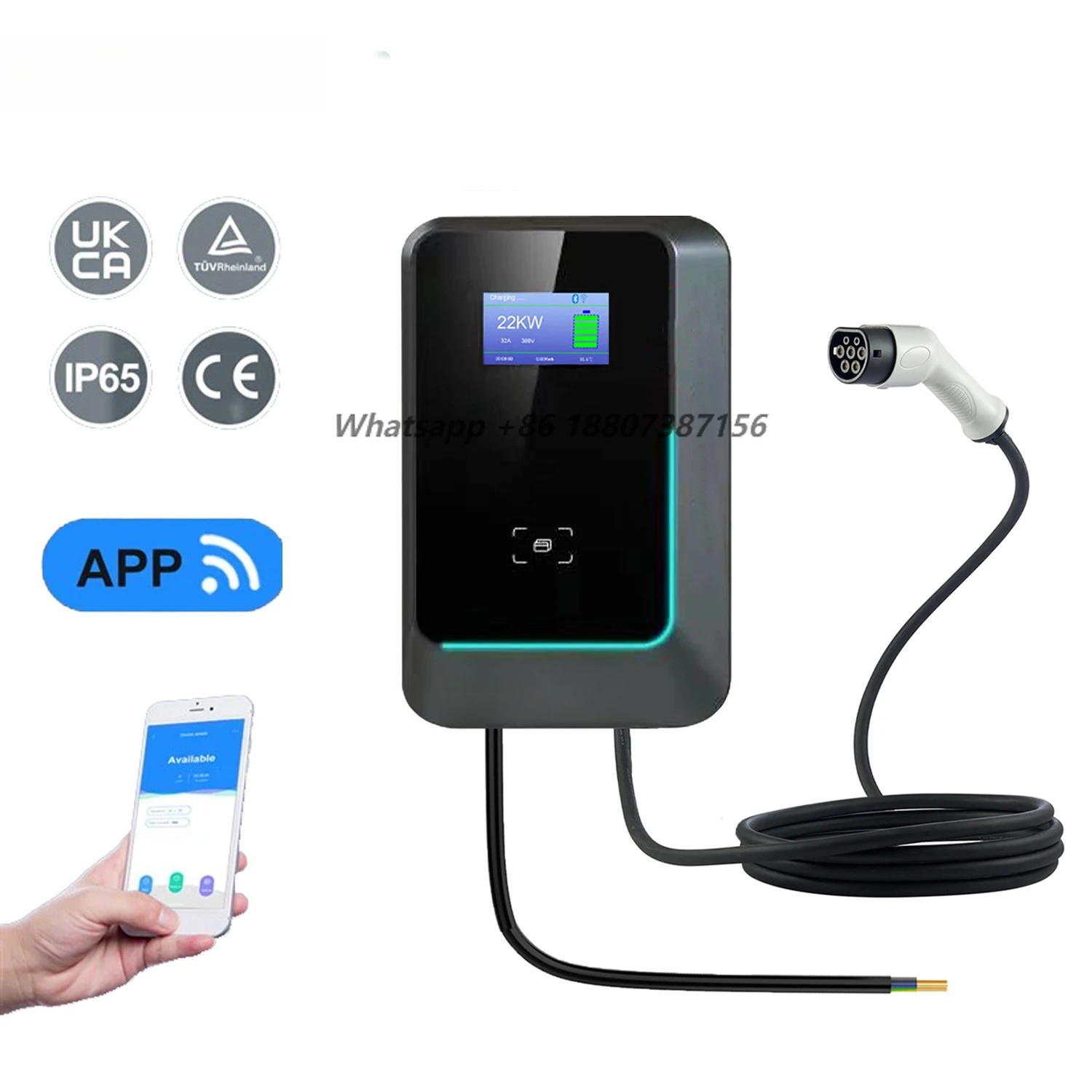 Bomern 7kw 11kw 22kw AC EV Wallbox Ev Charging Station WIFI RFID OCPP Support APP with Load Balancing Type2/GBT CE
Bomern 7kw 11kw 22kw AC EV Wallbox Ev Charging Station WIFI RFID OCPP Support APP with Load Balancing Type2/GBT CE