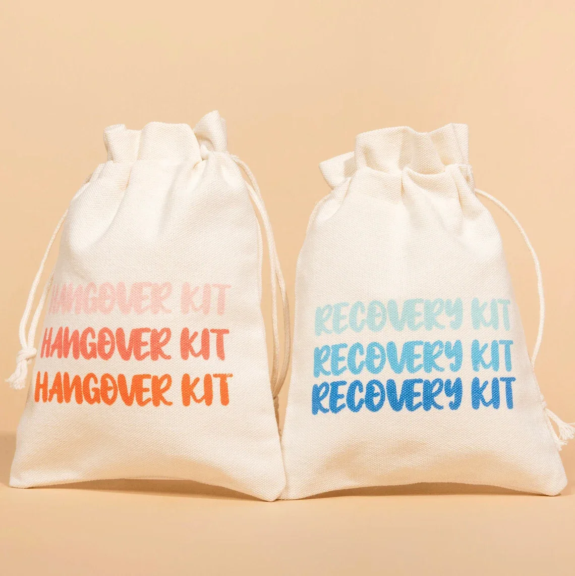 Hangover Kit | Recovery Kit | Fabric Reusable Bags for weddings, events, bachelorette trips, party favors, travels
Hangover Kit | Recovery Kit | Fabric Reusable Bags for weddings, events, bachelorette trips, party favors, travels