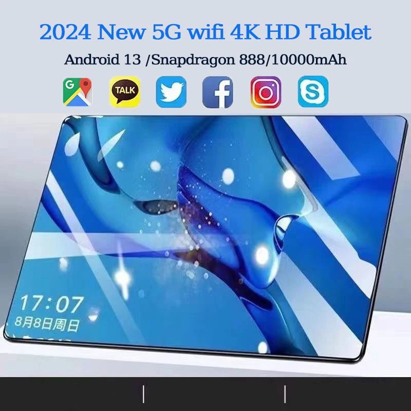 2024 Global Version Android 13 Snapdragon 888 Tablet 16GB 1TB Dual SIM 10 Core WPS GPS Bluetooth 5G WiFi Phone Call Mi Tablet PC
2024 Global Version Android 13 Snapdragon 888 Tablet 16GB 1TB Dual SIM 10 Core WPS GPS Bluetooth 5G WiFi Phone Call Mi Tablet PC
