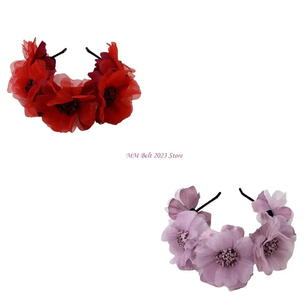49ME Sweet Simple Flower Headbands Fashionable Antiskid Hair Hoop Masquerades
49ME Sweet Simple Flower Headbands Fashionable Antiskid Hair Hoop Masquerades