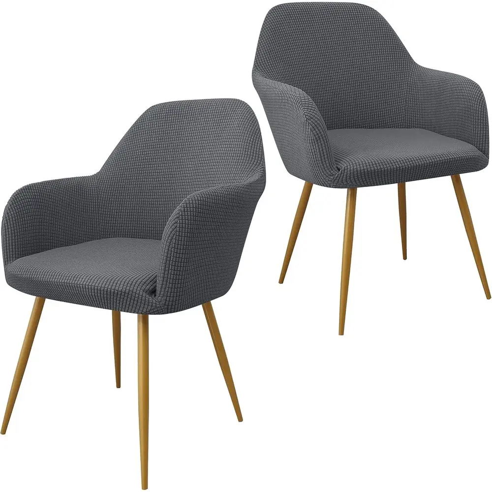 Grey Dining Room Chair Slipcovers - Parsons Style Armchair Covers, Removable Seat Protectors for Living Room (Set of 2)
Grey Dining Room Chair Slipcovers - Parsons Style Armchair Covers, Removable Seat Protectors for Living Room (Set of 2)