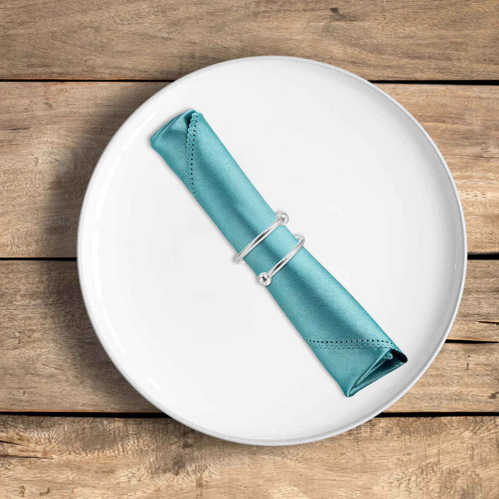 12Pcs Napkin Rings Metal Design Dual Beads Secure Hold for Wedding Dinner Party Table Setting Holiday Decor 
12Pcs Napkin Rings Metal Design Dual Beads Secure Hold for Wedding Dinner Party Table Setting Holiday Decor