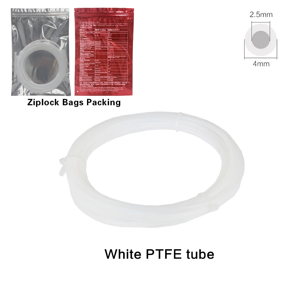 for Bambu Lab P1P AMS A1 mini 3D Printer PTFE Tube Teflonto Pipe Bowden Extruder 1.75mm ID2.5mm OD4mm Bambulab Filament Parts
for Bambu Lab P1P AMS A1 mini 3D Printer PTFE Tube Teflonto Pipe Bowden Extruder 1.75mm ID2.5mm OD4mm Bambulab Filament Parts