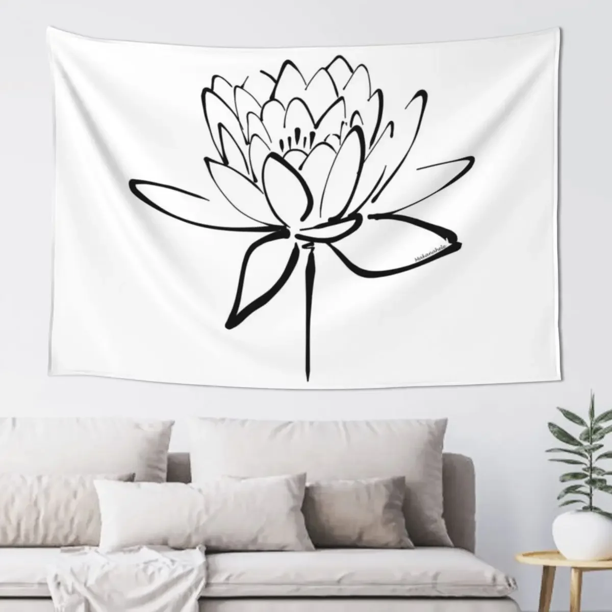 Lotus Flower Calligraphy (Black) Tapestry Home Decor Aesthetic Room Design Bedroom Decorations Tapestry
Lotus Flower Calligraphy (Black) Tapestry Home Decor Aesthetic Room Design Bedroom Decorations Tapestry