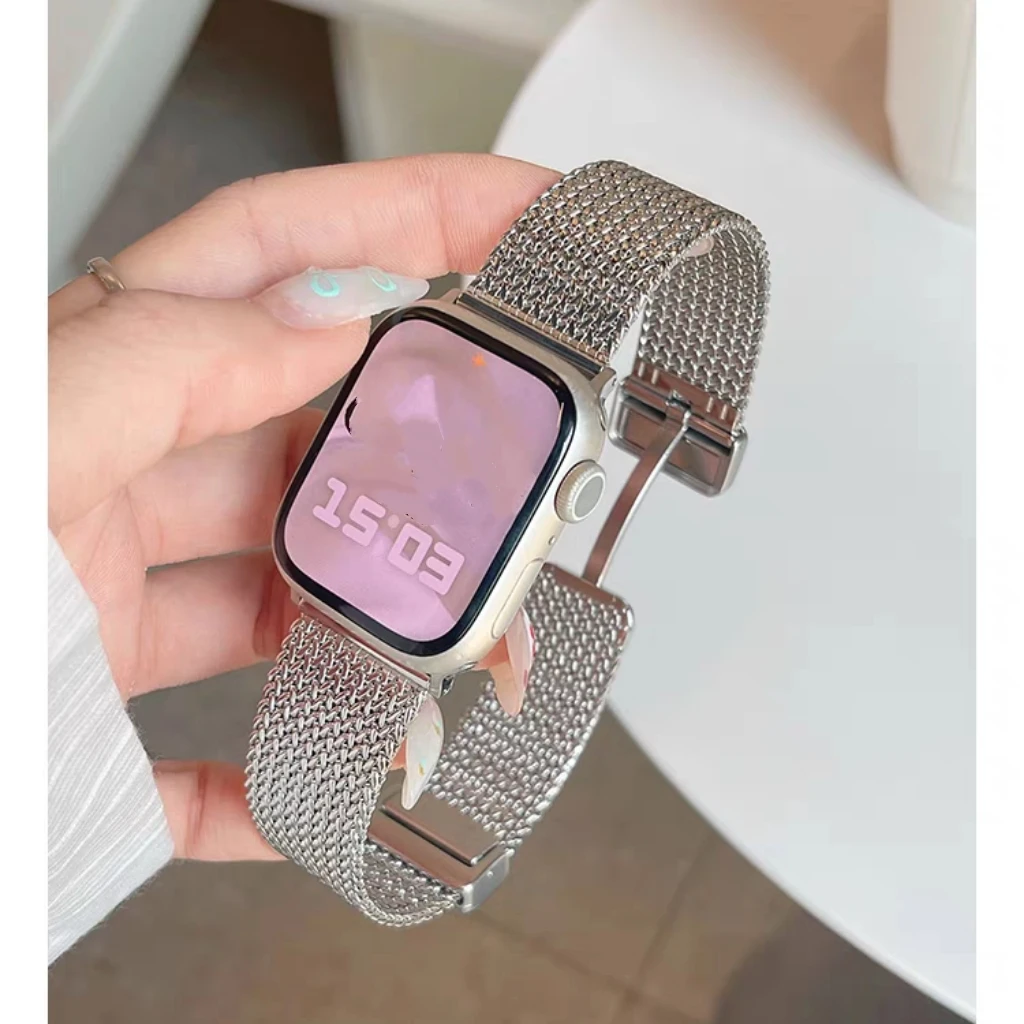 Магнитный браслет, металлическая ссылка для Apple Watch, ремешок серии 11/8/7/6/10/9, 40 мм, 41 мм, 38 мм, 42 мм, 44 мм, 45 мм, 46 мм, ремешок
Магнитный браслет, металлическая ссылка для Apple Watch, ремешок серии 11/8/7/6/10/9, 40 мм, 41 мм, 38 мм, 42 мм, 44 мм, 45 мм, 46 мм, ремешок