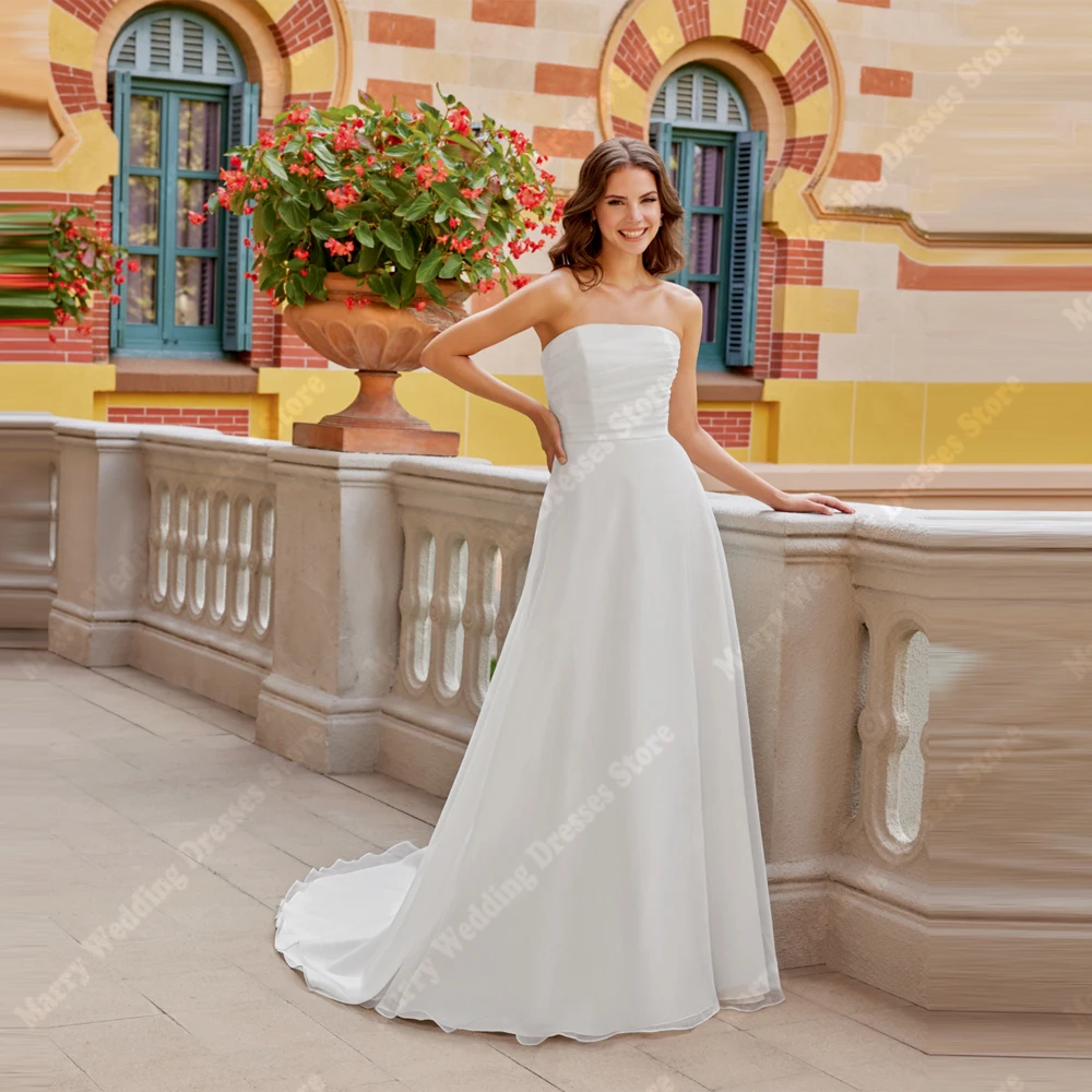 Exquisite A-Line Satin Women Wedding Dresses Sexy Sleeveless Lace Appliques Bridal Gowns Banquet Vestidos de Novias Customized
Exquisite A-Line Satin Women Wedding Dresses Sexy Sleeveless Lace Appliques Bridal Gowns Banquet Vestidos de Novias Customized