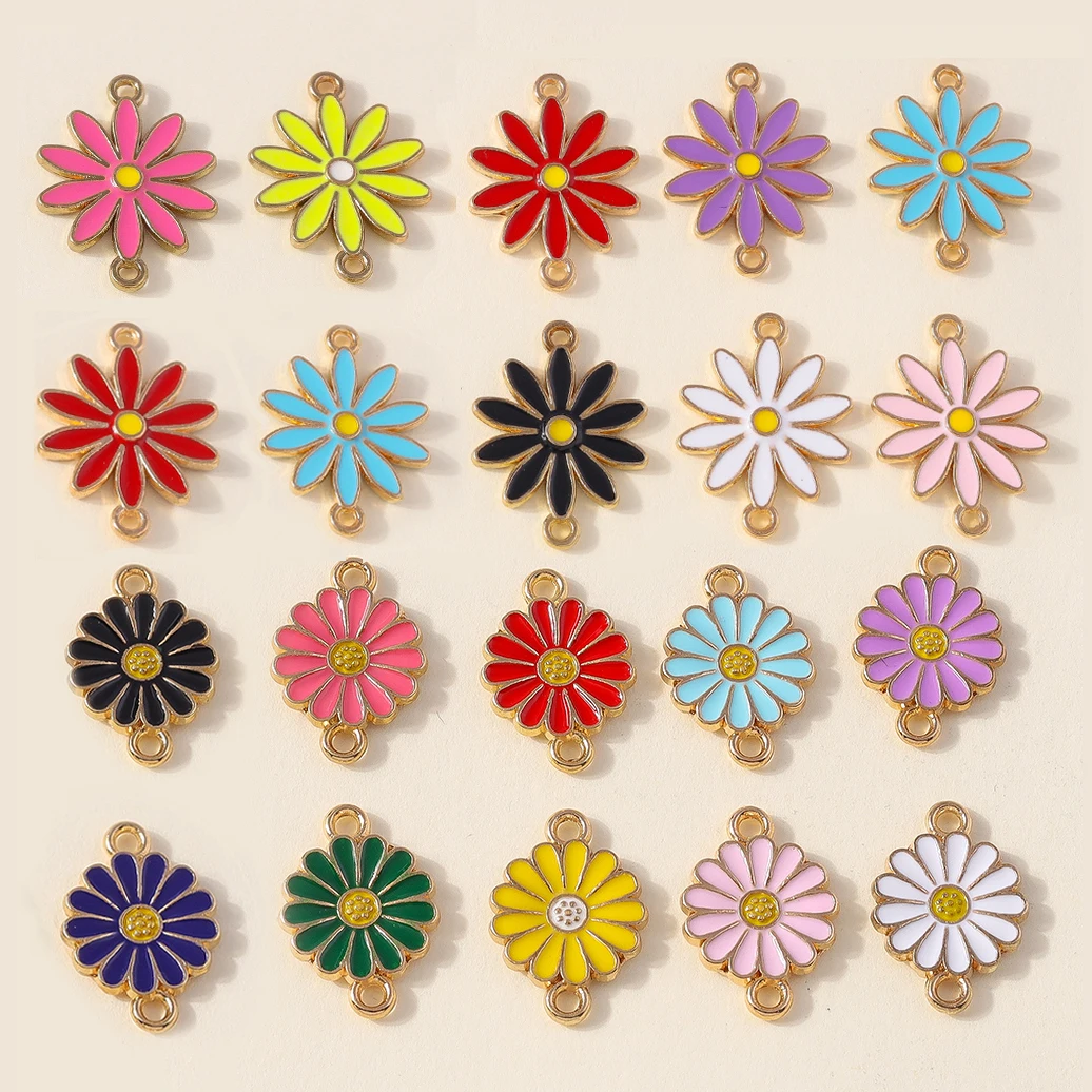 Leslie 10pcs Charms Colorful Daisy Flower Charm Connectors For Jewelry Making Bracelet Necklace DIY Keychain Pendant
Leslie 10pcs Charms Colorful Daisy Flower Charm Connectors For Jewelry Making Bracelet Necklace DIY Keychain Pendant