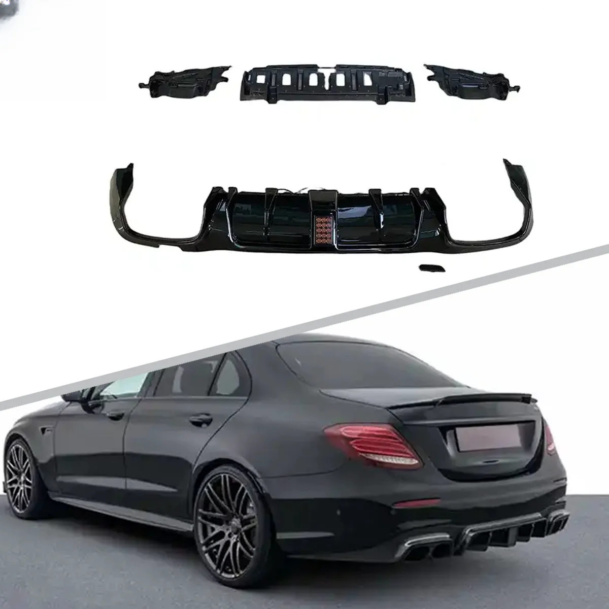 For BENZ W213 AMG Sedan 2017+ Car Rear Bumper BRS Style Auto Body Parts Rear Diffuser
For BENZ W213 AMG Sedan 2017+ Car Rear Bumper BRS Style Auto Body Parts Rear Diffuser
