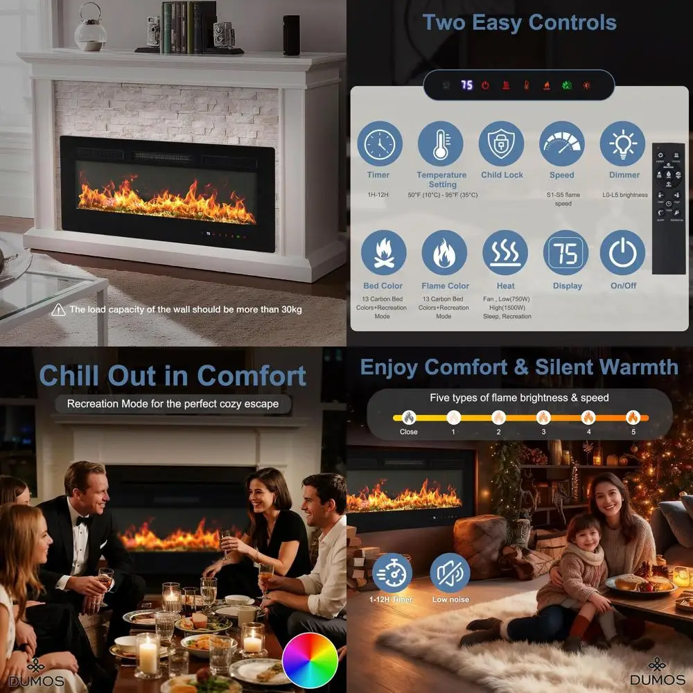 Электрический камин 36 дюймов, обогреватель 1500 Вт/750 Вт с пультом ДУ, 13 цветовых вариантов, таймер на 12 часов, сенсорный экран
Электрический камин 36 дюймов, обогреватель 1500 Вт/750 Вт с пультом ДУ, 13 цветовых вариантов, таймер на 12 часов, сенсорный экран