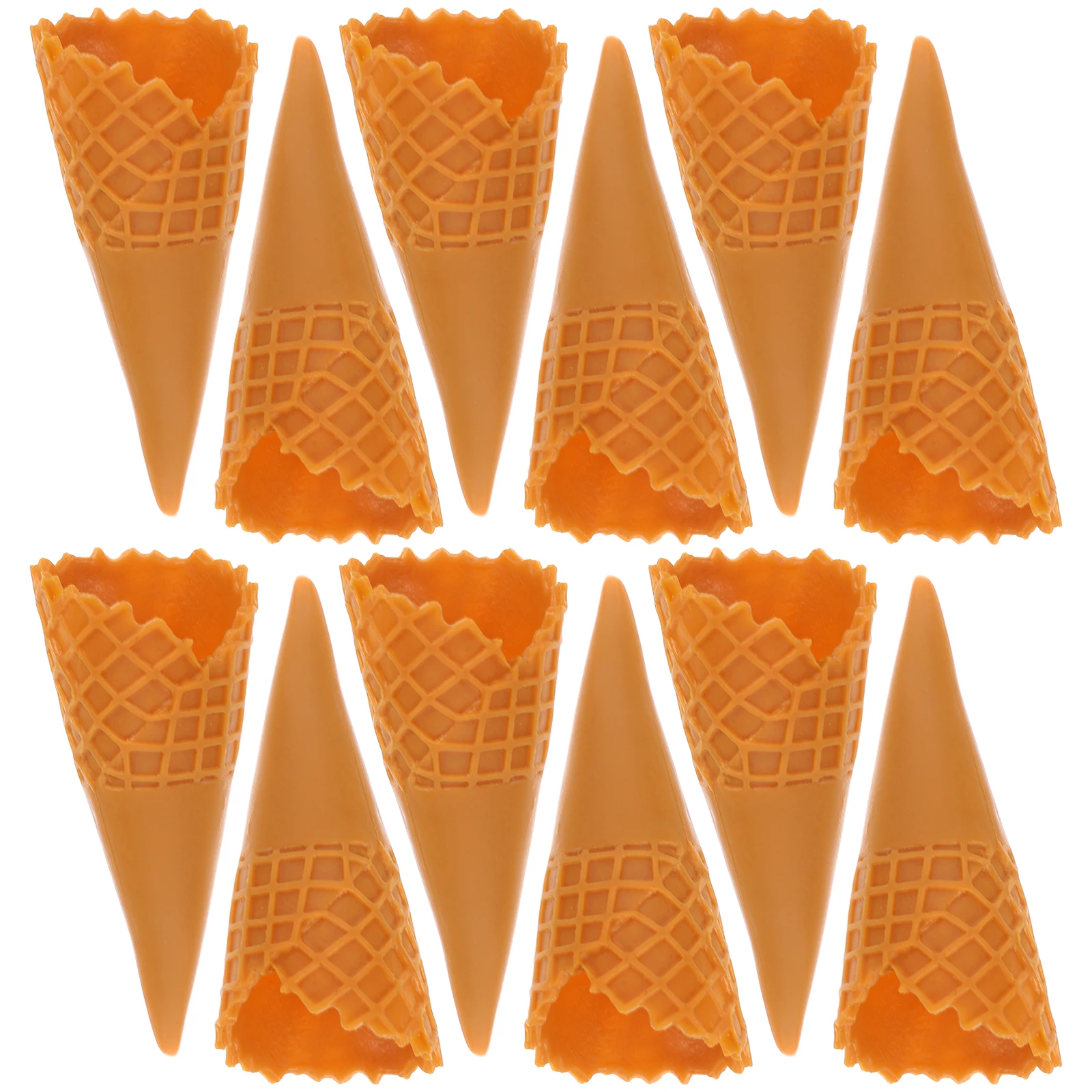 12pcs Fake Ice Cream Cone Bottom Mini Ice Cream Cones Holder Mini Cones PVC Material Stable Kitchen Decor Toy
12pcs Fake Ice Cream Cone Bottom Mini Ice Cream Cones Holder Mini Cones PVC Material Stable Kitchen Decor Toy