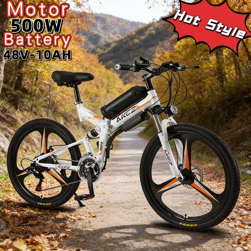 26-inch foldable E-Bike48V10AH urban road electric bicycle 500W motor adult leisure electric power-assisted scooter
26-inch foldable E-Bike48V10AH urban road electric bicycle 500W motor adult leisure electric power-assisted scooter