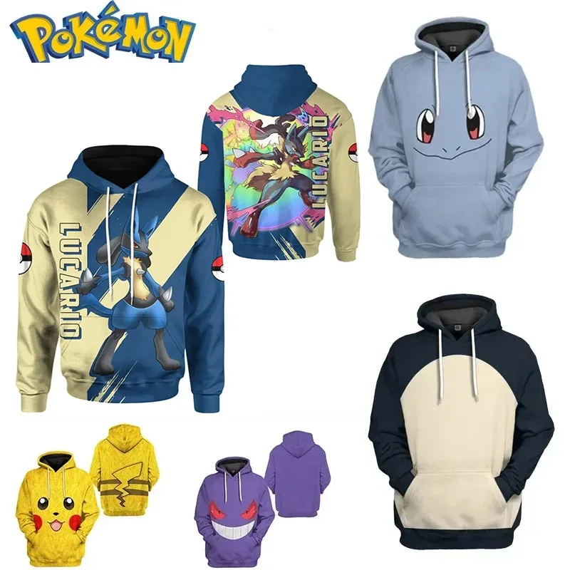 2024 Pikachu Hooded Sweatshirt for Children Adult Pokemon Gengar Animes Hoodie Cute Fall Winter Warm Coat Pockets Birthday Gifts
2024 Pikachu Hooded Sweatshirt for Children Adult Pokemon Gengar Animes Hoodie Cute Fall Winter Warm Coat Pockets Birthday Gifts