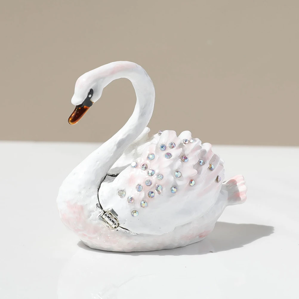 Swan Jewelry Box Vintage Oval Shape Trinket Boxes Ring Case Metal Organizer Small Gifts Jewelry Packaging Display Tools
Swan Jewelry Box Vintage Oval Shape Trinket Boxes Ring Case Metal Organizer Small Gifts Jewelry Packaging Display Tools