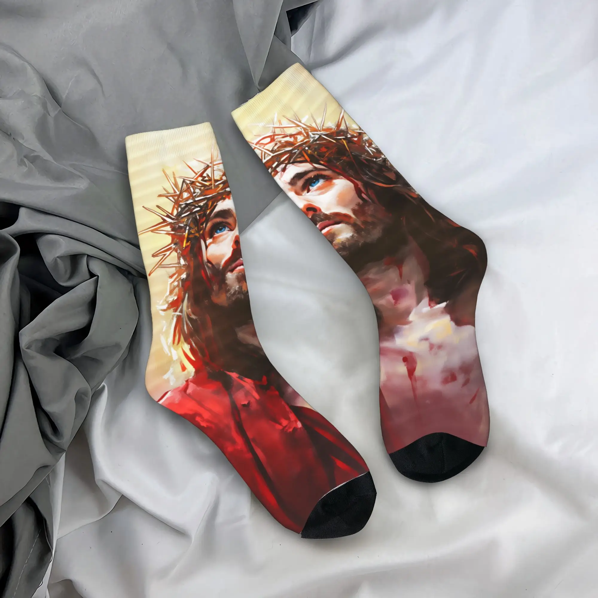 Носки Cristo Иисус, забавные чулки, осенние противоскользящие женские и мужские носки, мягкие носки для скейтборда на заказ
Носки Cristo Иисус, забавные чулки, осенние противоскользящие женские и мужские носки, мягкие носки для скейтборда на заказ