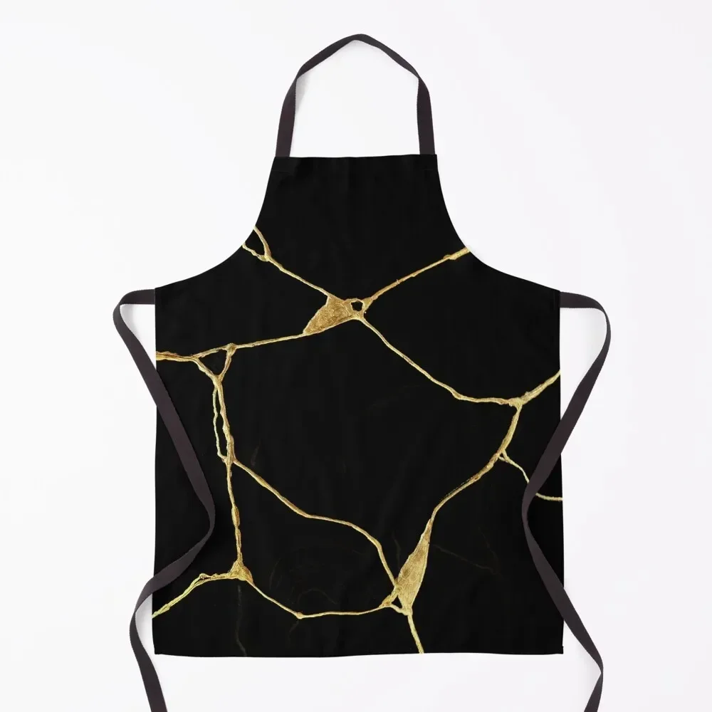 Japanese Black and Gold Kintsugi Art Apron For Man Cute Kitchen Chef Accessories Apron
Japanese Black and Gold Kintsugi Art Apron For Man Cute Kitchen Chef Accessories Apron