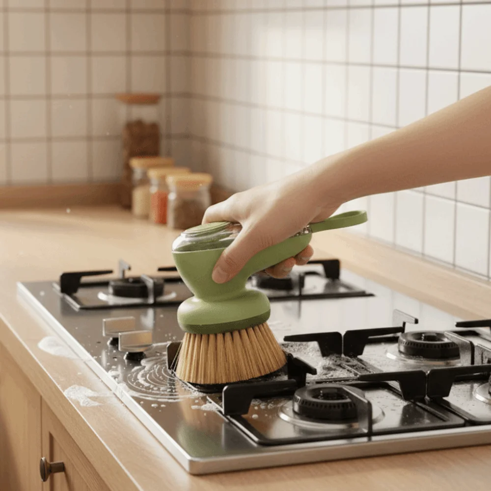 2PCS/SET Efficient Automatic Liquid Dispensing Pot Brush Plastic Press-Type Kitchen Scrub Non-Damaging Hanging
2PCS/SET Efficient Automatic Liquid Dispensing Pot Brush Plastic Press-Type Kitchen Scrub Non-Damaging Hanging