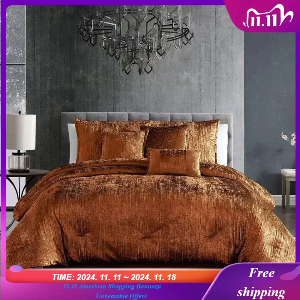 Comforter Set, Queen, Spice, 7-Piece Bed Cover Full Set Duvet Covers Beds Sheets
Comforter Set, Queen, Spice, 7-Piece Bed Cover Full Set Duvet Covers Beds Sheets