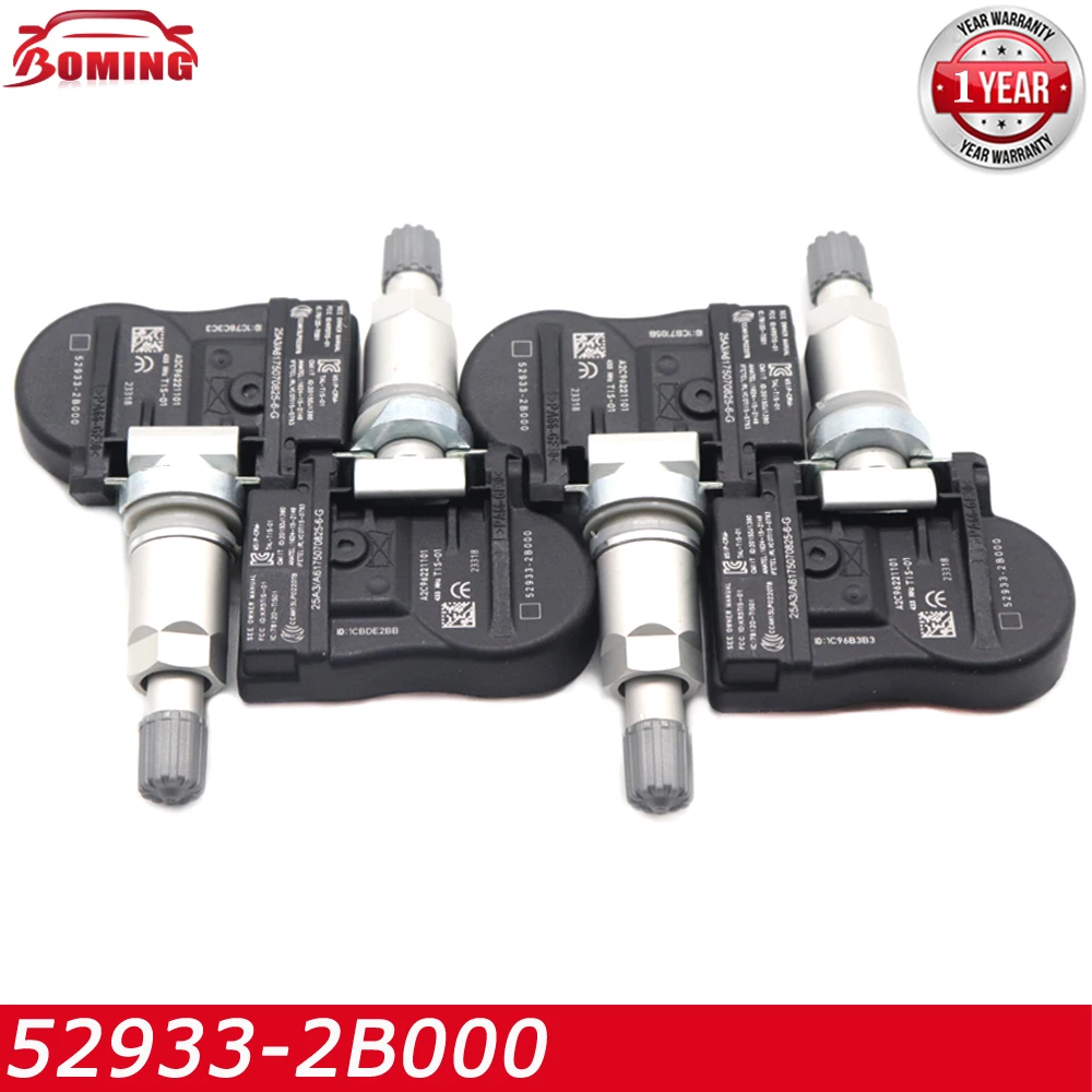 1/4pcs 52933-2B000 433MHz NEW TPMS Tire Tyre Pressure Monitoring Sensor For Hyundai Santa Fe Sonata Kia 2012 529332B000
1/4pcs 52933-2B000 433MHz NEW TPMS Tire Tyre Pressure Monitoring Sensor For Hyundai Santa Fe Sonata Kia 2012 529332B000