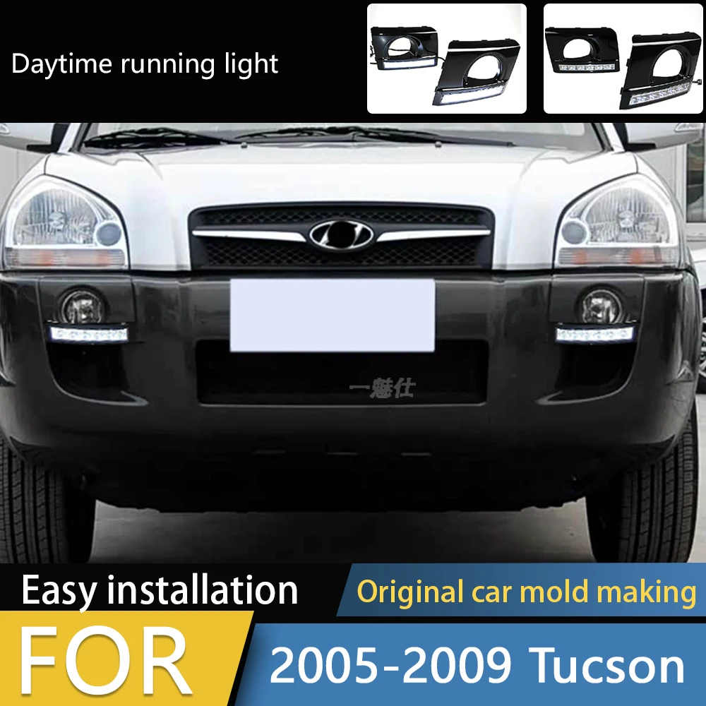 2PCS LED Daytime Running Lights DRL Lamps For Hyundai Tucson 2005 2006 2007 2008 2009 Led Lights Car Produts
2PCS LED Daytime Running Lights DRL Lamps For Hyundai Tucson 2005 2006 2007 2008 2009 Led Lights Car Produts