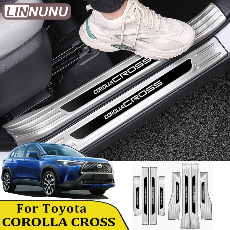 8PCS For Toyota COROLLA CROSS accessories interor 2023 2024 2025 Stainless Car Door Sill Sticker Protector Threshold Pedal Strip
8PCS For Toyota COROLLA CROSS accessories interor 2023 2024 2025 Stainless Car Door Sill Sticker Protector Threshold Pedal Strip