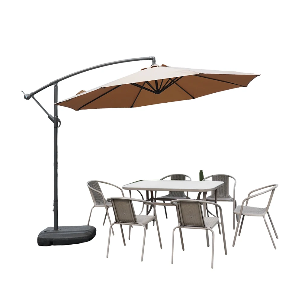 Готовый к отправке 8-костный железный зонт-банан для наружного двора с тонкой полиэфирной тканью
Готовый к отправке 8-костный железный зонт-банан для наружного двора с тонкой полиэфирной тканью