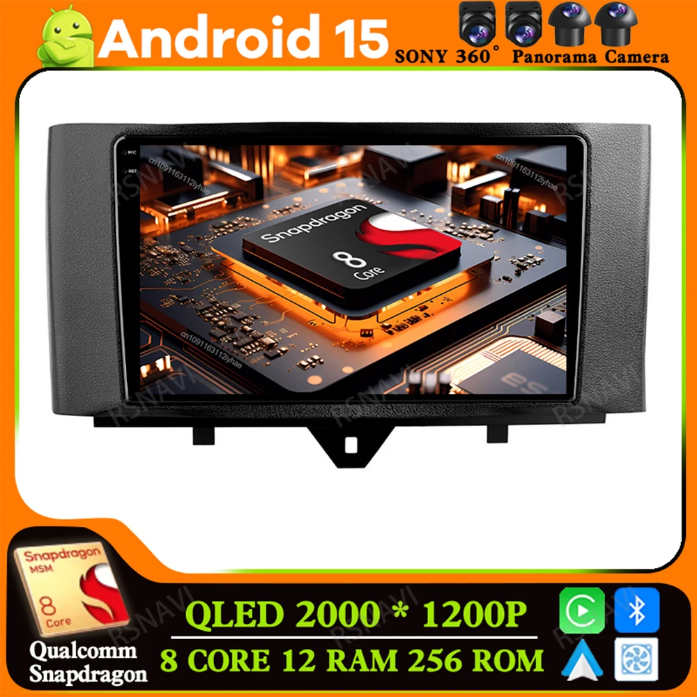 Android 15 для Benz Smart Fortwo 2006-2015 головное устройство мультимедийная навигация 5G WIFI Viedo плеер Qualcomm AUTO стерео автомобильное радио
Android 15 для Benz Smart Fortwo 2006-2015 головное устройство мультимедийная навигация 5G WIFI Viedo плеер Qualcomm AUTO стерео автомобильное радио