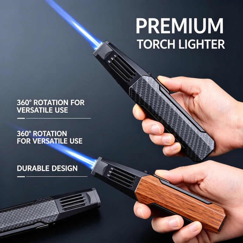 Extended Nozzle Turbo Torch Lighter, All Metal Windproof Build,Power Butane Jet Flame for Home Cooking BBQ Cigar Outdoor Camping
Extended Nozzle Turbo Torch Lighter, All Metal Windproof Build,Power Butane Jet Flame for Home Cooking BBQ Cigar Outdoor Camping