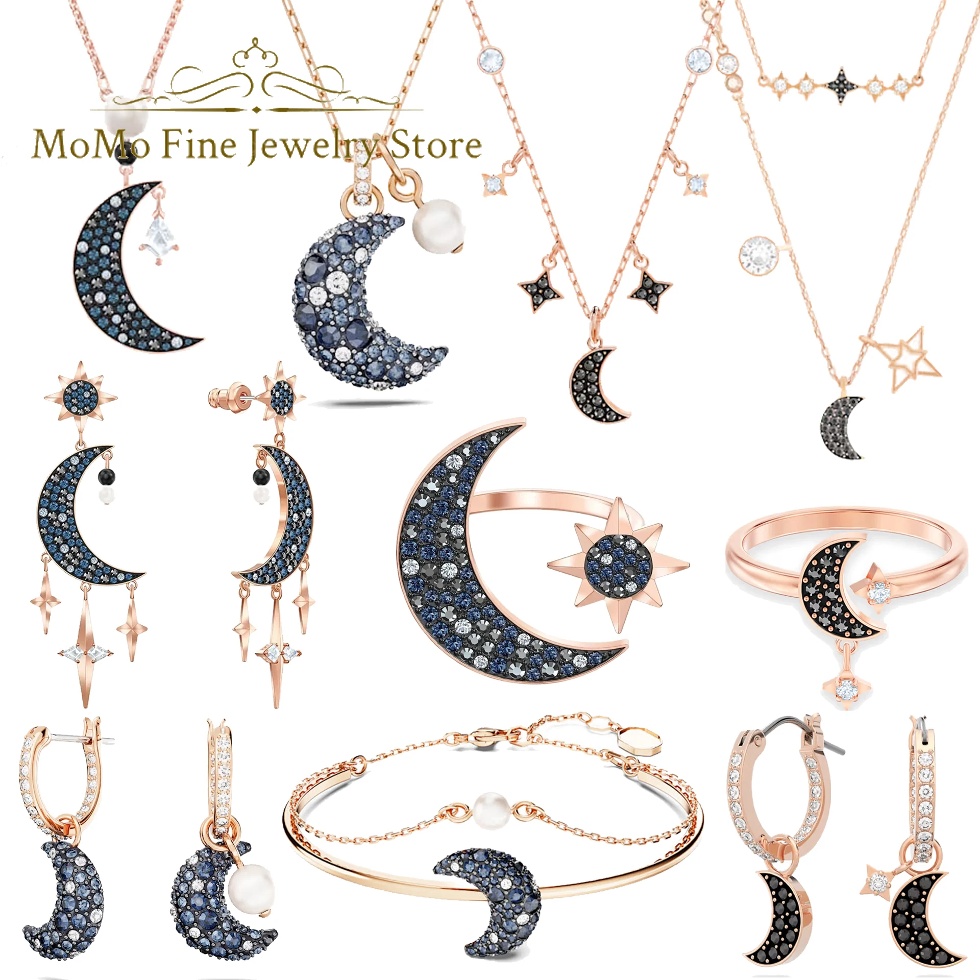 2026 High Quality Fine Party Jewelry Sets Charm Silver Blue Moon Crystal Fashion Necklaces Ring Earrings Romantic Gift for Women
2026 High Quality Fine Party Jewelry Sets Charm Silver Blue Moon Crystal Fashion Necklaces Ring Earrings Romantic Gift for Women
